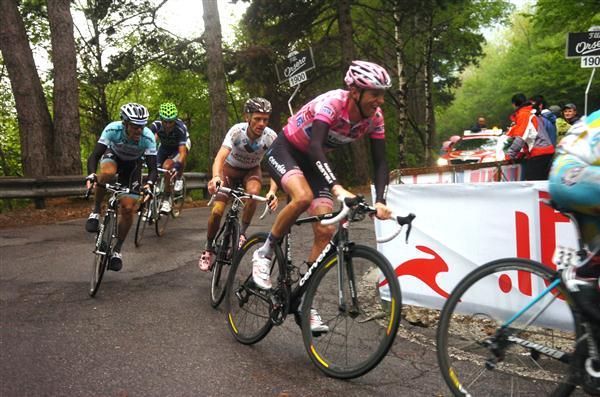 Ryder Hesjedal started the day in pink but it was taken from him