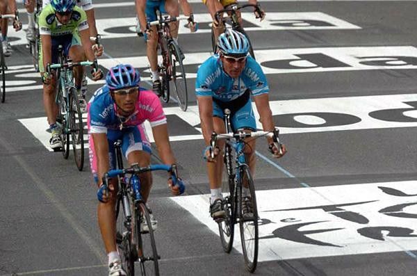 Daniele Bennati (Lampre) beats Zabel for eighth