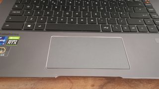 The touchpad on the MSI Creator Z16