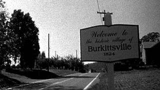 Burkittsville village sign in The Blair Witch Project