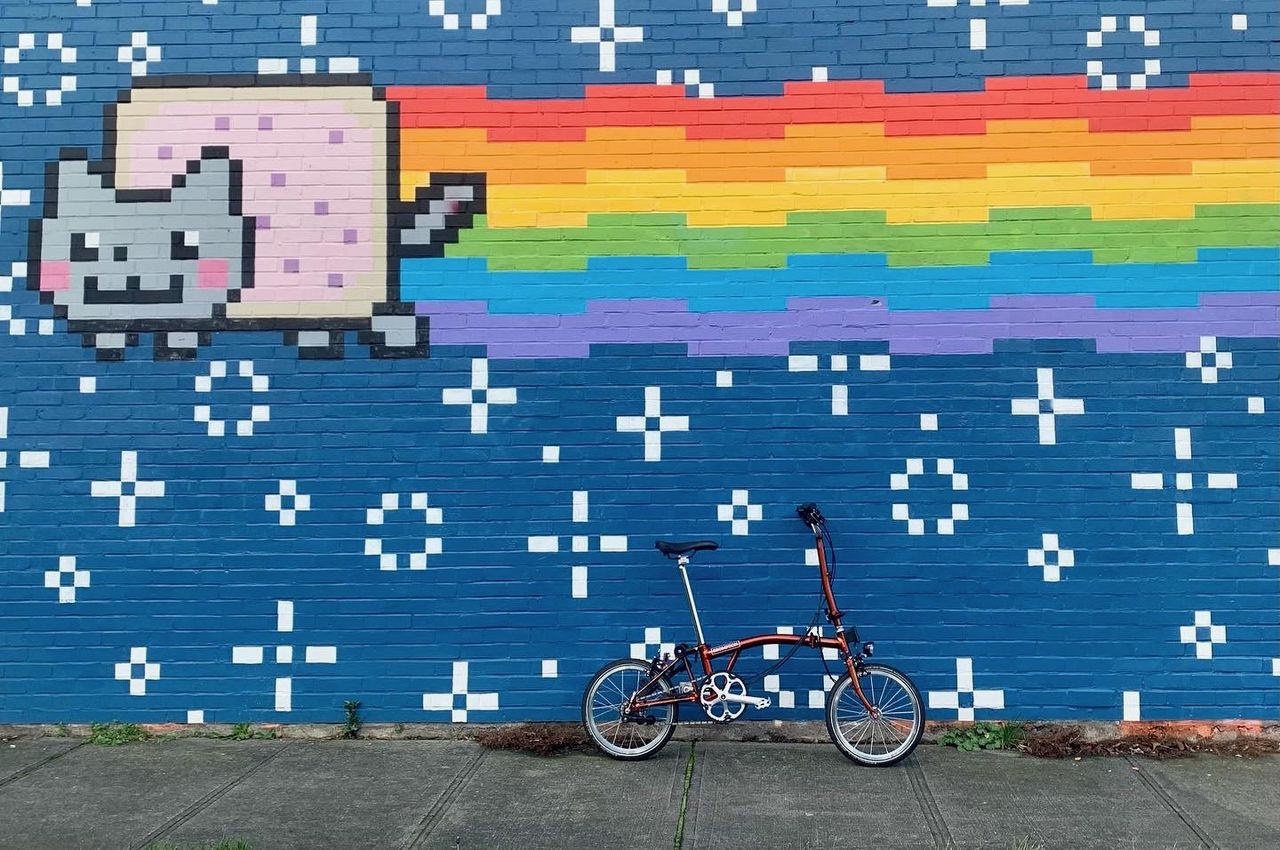 Anne-Marije Rook's Brompton folding bike