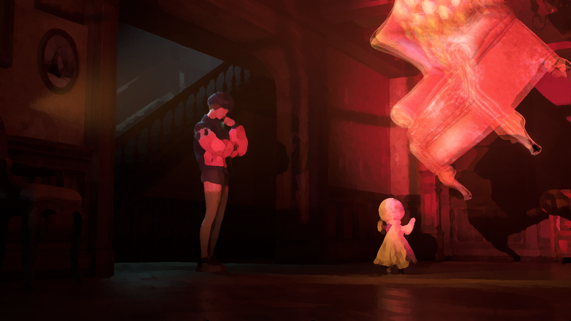 Screenshots of The Eventide, a paranormal narrative investigation game