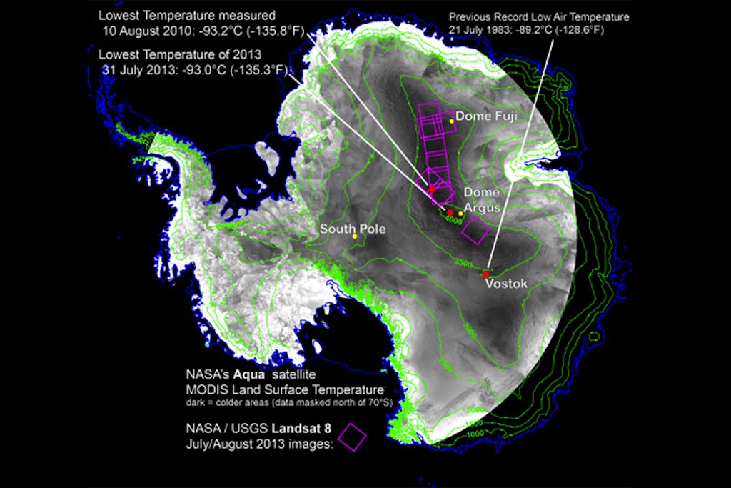 Coldest Places on Earth