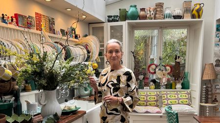 Lucinda Chambers in her kitchen preparing for Easter