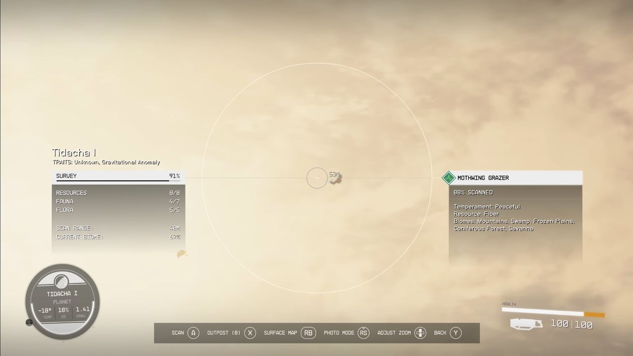 Promotional screenshot of alien life in Starfield