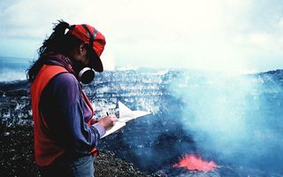 Direct visual observation of eruptive activity in Pu`u `O`o's crater on Kilauea Volcano is only one way that we monitor Hawai`i's volcanoes.