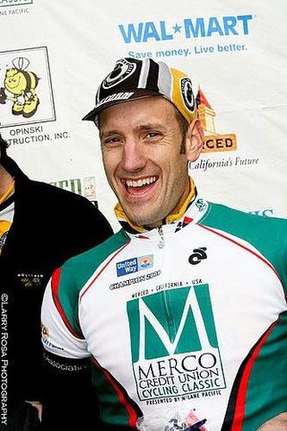 Matt Peterson (Roaring Mouse Cycles) after winning