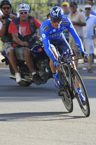Contador didn' thave his usual time trialing form