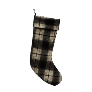 Black and white plaid stocking from Allmodern