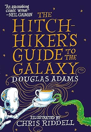 The cover of The Hitchhiker's Guide to the Galaxy: The Illustrated Edition