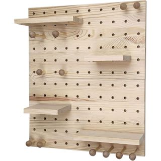 wooden pegboard