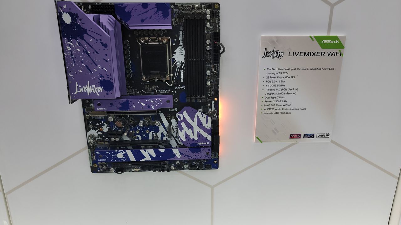 ASRock Arrow Lake-S Motherboards from Computex 2024