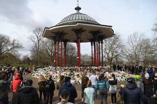 The memorial site for Sarah Everard, visited by Kate Middleton at the weekend