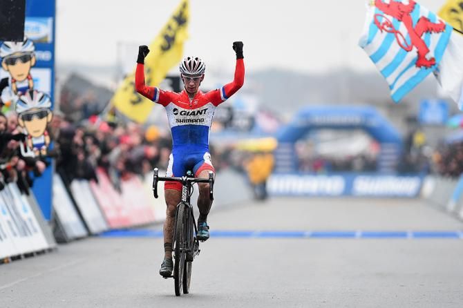 Van der Haar celebrates his second win in Zolder.