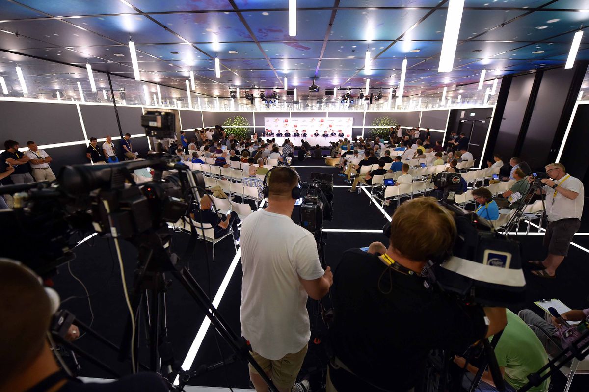The Etixx-Quickstep press conference