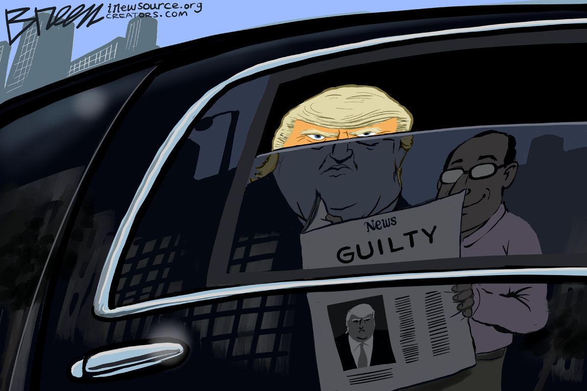 5 guilty-pleasure cartoons about Trump’s guilty verdict