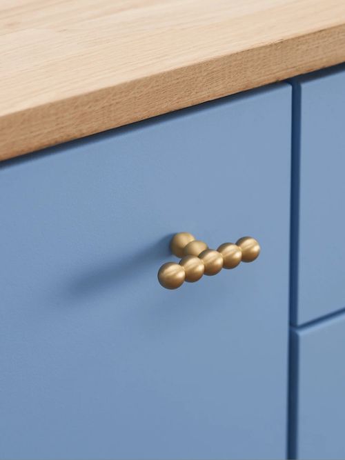 BOBBIN Single T Handle in Brass