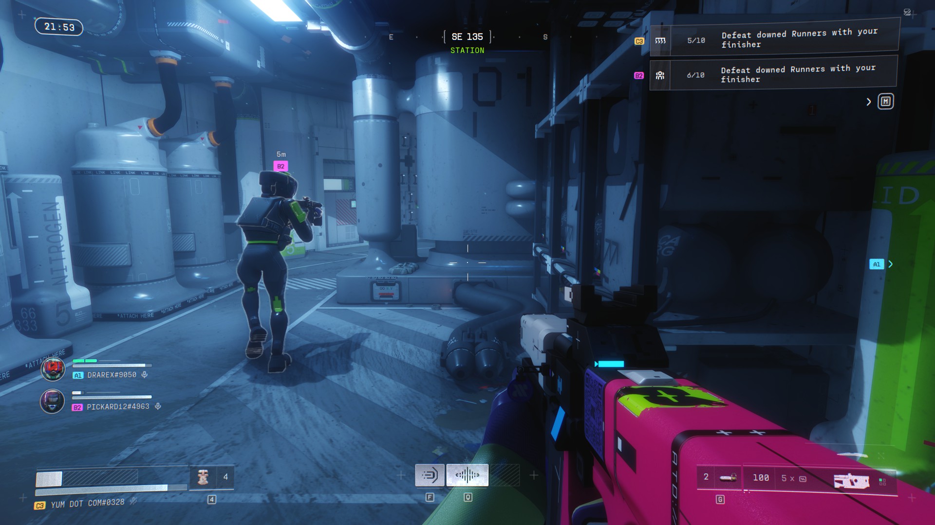 A Marathon screenshot from a first-person perspective.