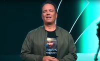 Phil Spencer wearing a StarCraft T-shirt