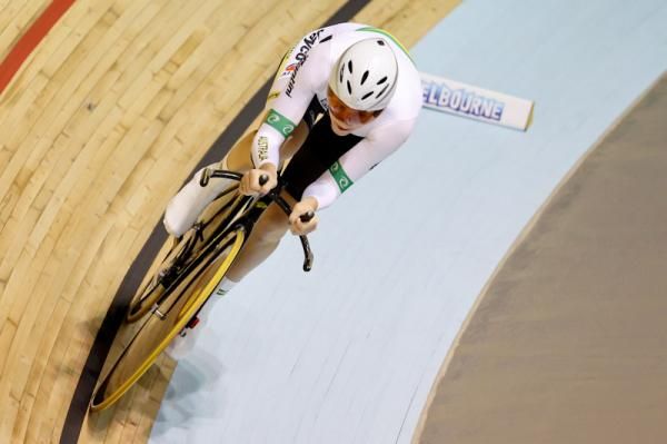 Amy Cure (AUS) racing in todays qualifying heats