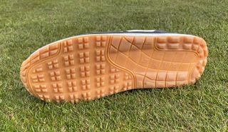 The sole of the Nike Air Max 1 '86 OG G Golf Shoe
