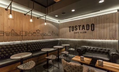 Tostado Café Club inside view Buenos Aires, Argentina