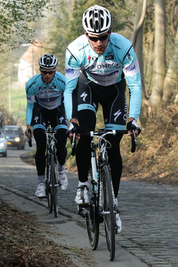 Gert Steegmans (Omega Pharma-Quickstep) trains on the Taaienberg
