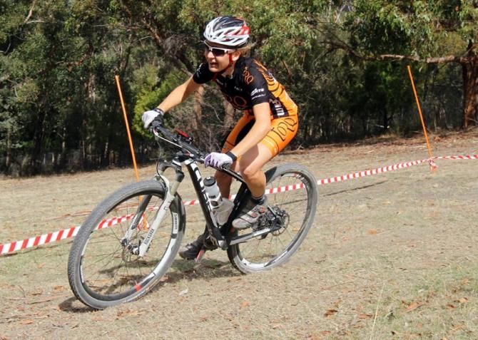 Emily Parkes in training