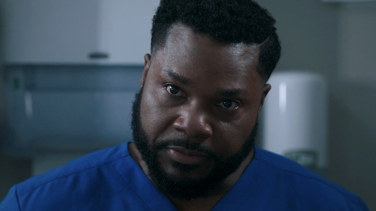 AJ Austin in scrubs on The Resident