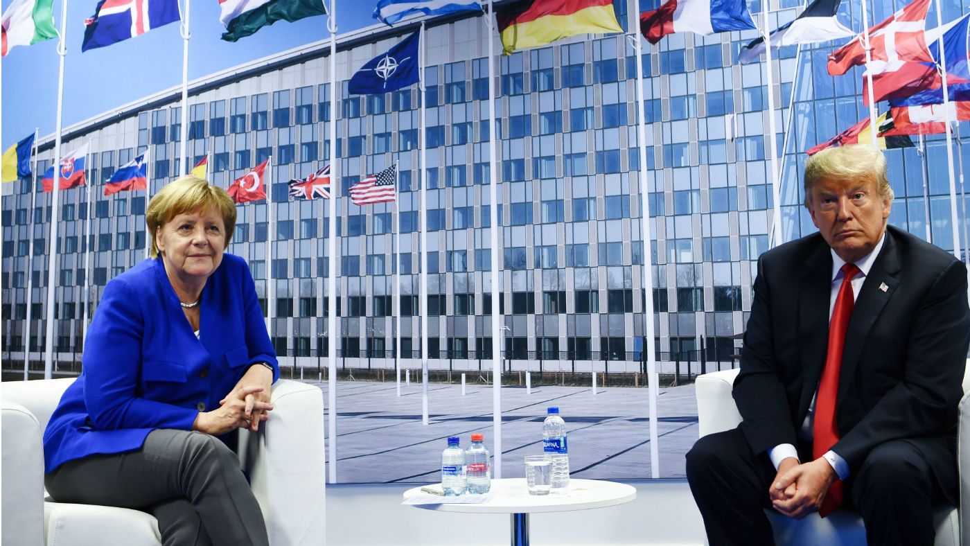 Nato summit: Donald Trump and Angela Merkel wage war of words | The Week