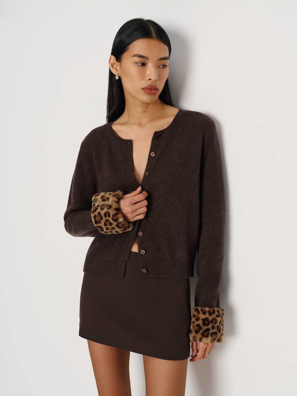 Clara Cashmere Crew Cardigan