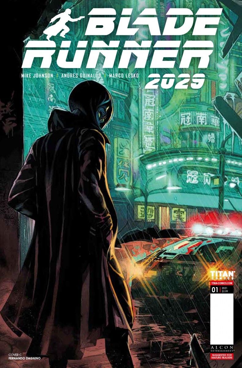 A sneak peak at the new "Blade Runner: 2029" comic series from Titan Comics.