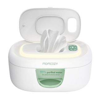 Momcozy, Momcozy Baby Wipe Warmer, Innovative Spring Design, Large Capacity Wipes Dispenser, Fast and Even Heating, 4 Modes of Temperature Heating Control, Diaper Wipe Warmer With Night Light