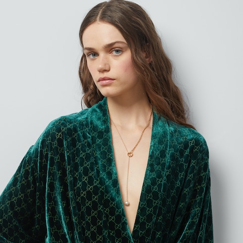 Gucci Blondie Pearl Drop Necklace