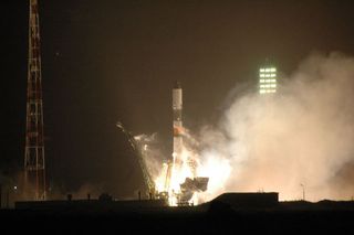 Russian Cargo Ship En Route to Space Station