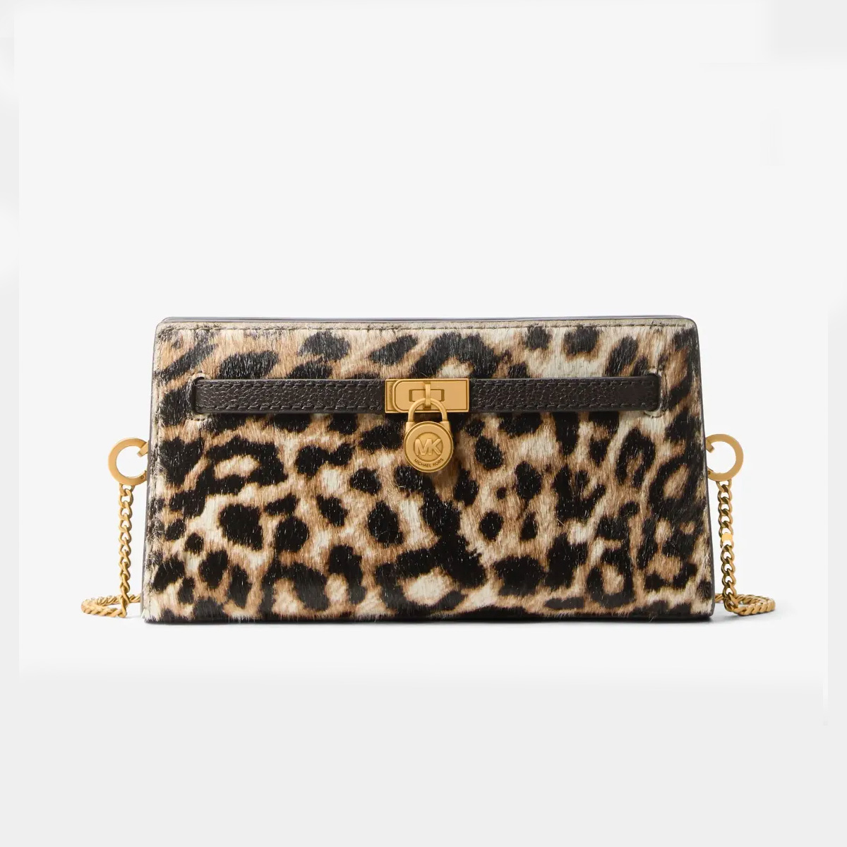 Michael Kors, Hamilton Moderne Extra-Small Leopard Print Calf Hair Convertible Crossbody Bag