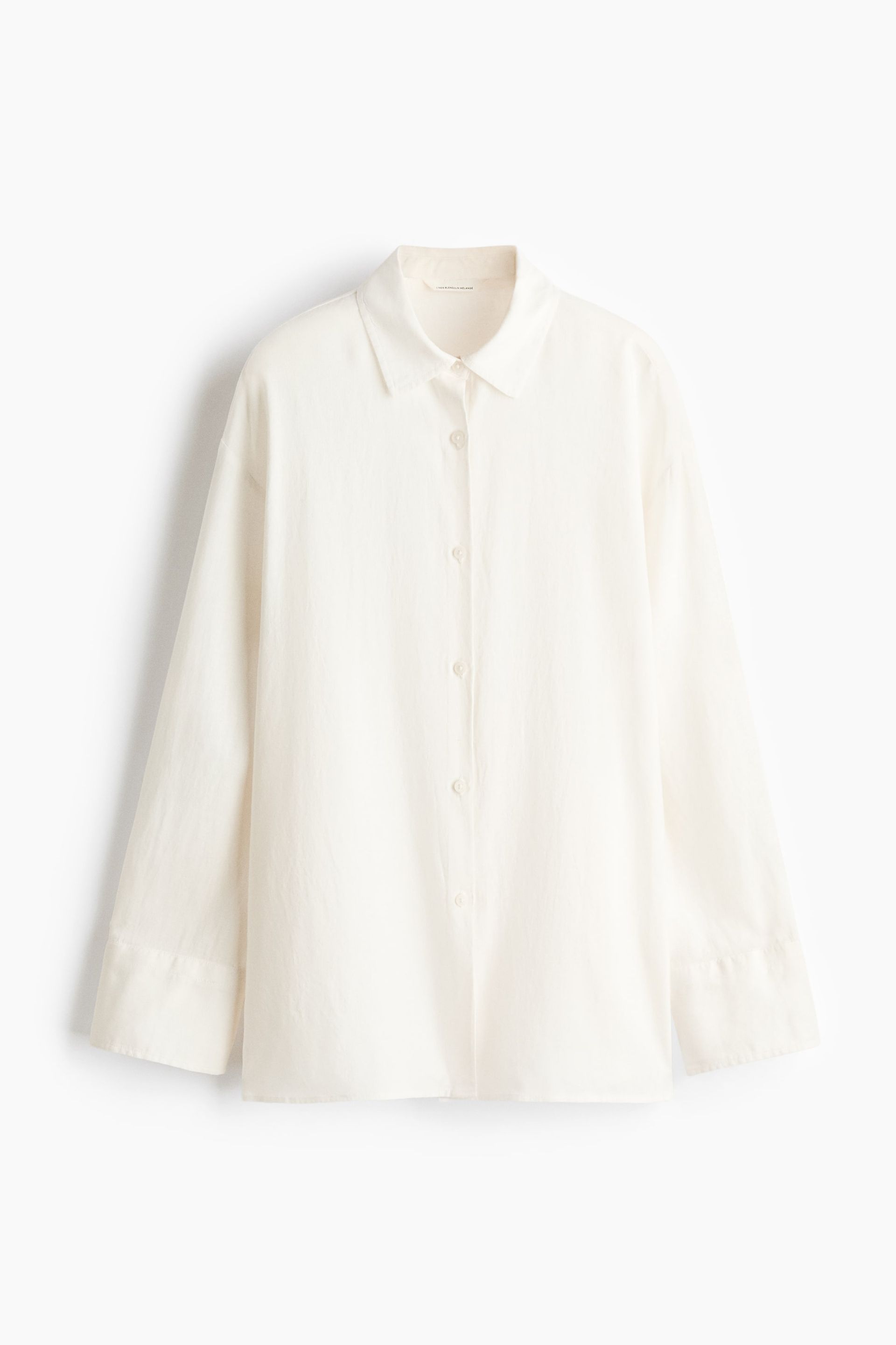 Oversized Linen-Blend Shirt