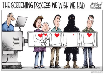 Editorial cartoon U.S. Terrorism Homeland Security