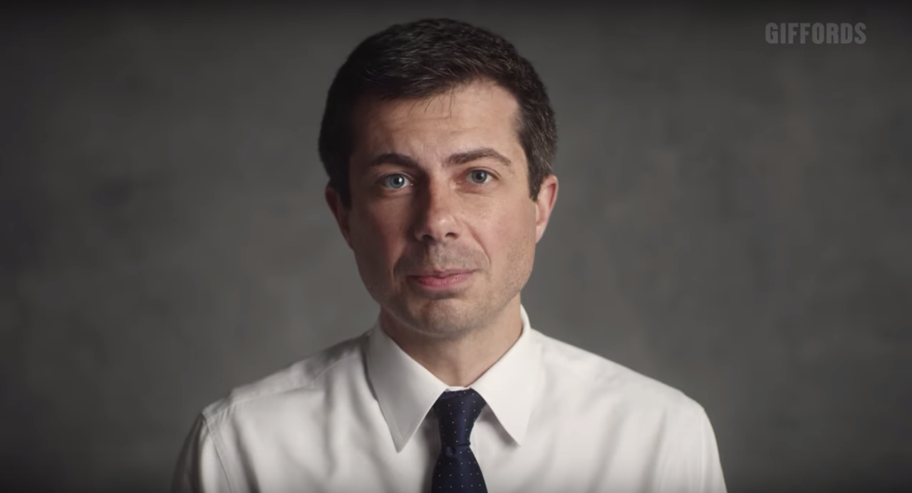 Pete Buttigieg in a Giffords YouTube video.