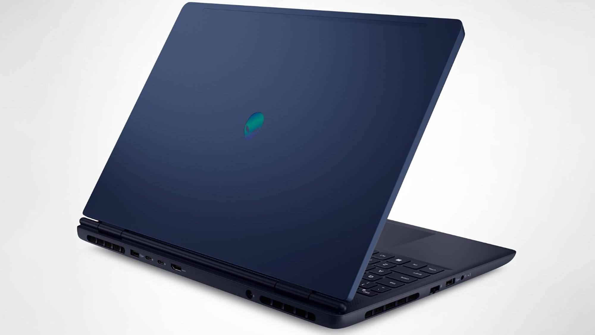 An Alienware 16 Aurora against a white background