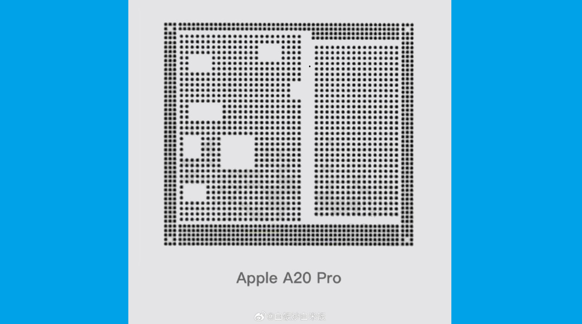 Alleged Apple A20 Pro die