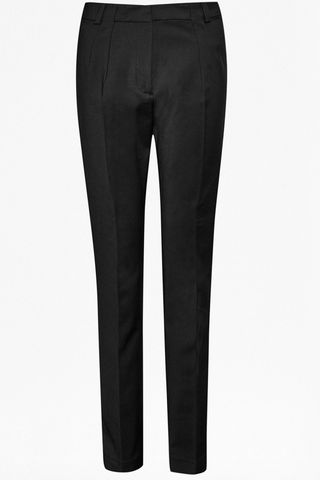 GLOSS BOOTCUT TAILORED TROUSERS