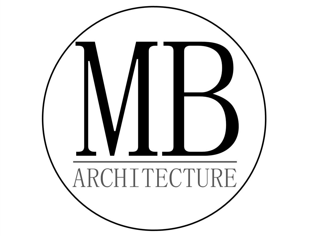 black and white logo for MB Architecture