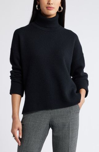 Wool & Cashmere Turtleneck Sweater