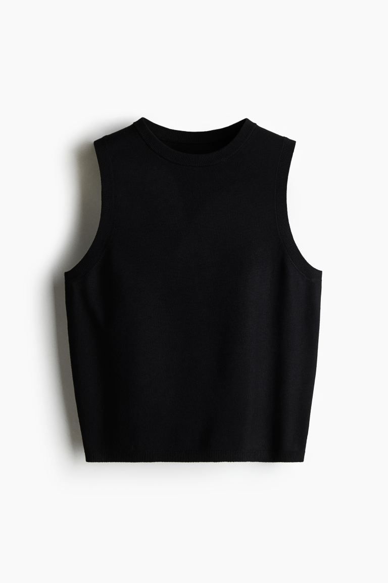 Fine-Knit Sweater Vest