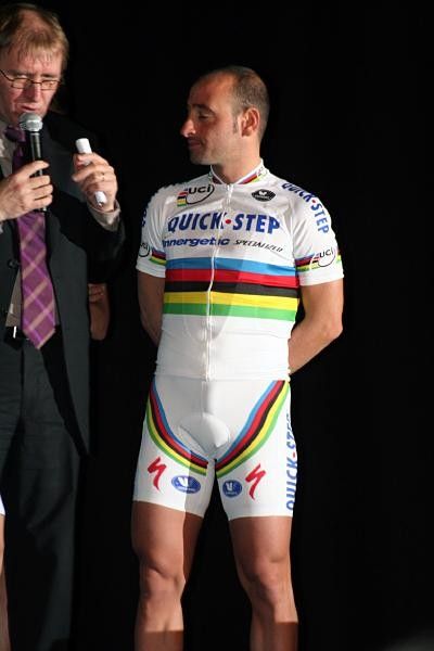 Paolo Bettini, the current world champion,