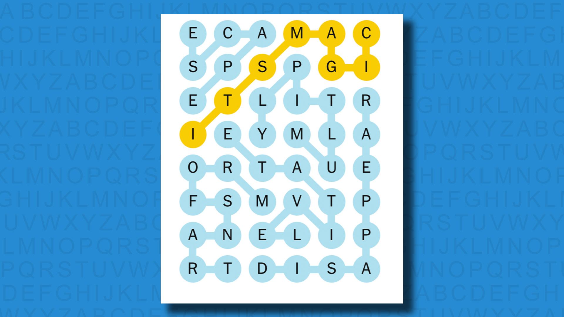 NYT Strands answers for game 502 on a blue background