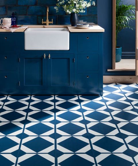 Vinyl Flooring For Kitchens 14 Floor, Blue And White Vinyl Floor Tiles