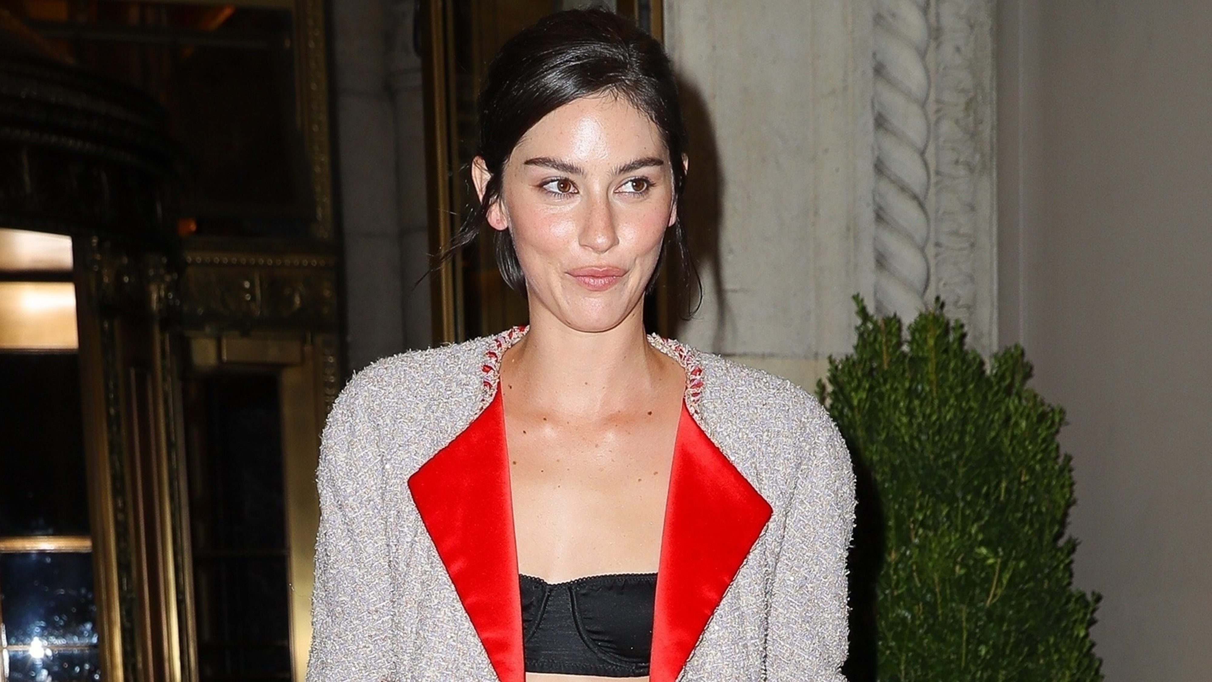 Singer Gracie Abrams exits the CHANEL dinner to celebrate the launch of Sofia Coppola&#039;s book, &quot;CHANEL Haute Couture&quot; at Double&#039;s Club in New York City.
