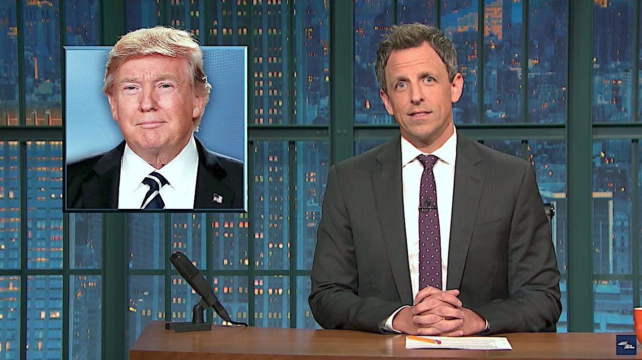 Seth Meyers makes up mean birthday wishes for Donald Trump